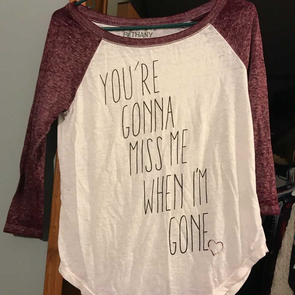 Quarter Length Bethany Mota Shirt